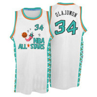 Hakeem Olajuwon 1996 All-Star #34 White Swingman Jersey