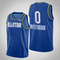Houston Rockets Russell Westbrook #0 2020 All-Star Game Reserves Blue Jersey