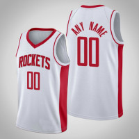 Men's Houston Rockets Custom #00 White Swingman 2019-20 Jersey  -  Association Edition