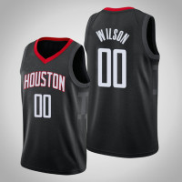 2020-21 Houston Rockets D.J. Wilson #00 Black Statement Jersey
