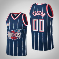 Houston Rockets Custom #00 2002-3 Hardwood Classics Swingman Jersey  -  Navy