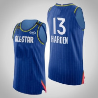 Western Conference Houston Rockets James Harden #13 2020 All-Star Game Authentic Blue Jersey