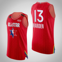 Western Conference Houston Rockets James Harden #13 2020 All-Star Game Authentic Red Jersey