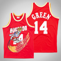 Men Houston Rockets Gerald Green #14 Red BR Remix Travis Sott Hardwood Classics Jersey