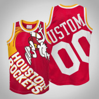 Houston Rockets Custom #00 Red Big Face2.0 Jersey Houston Rockets Custom #00 Red Big Face2.0 Jersey