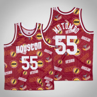 Houston Rockets Dikembe Mutombo #55 Red Tear Up Pack Swingman Jersey
